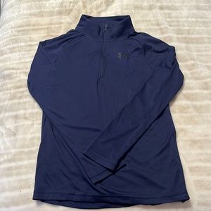 Brand new UA youth 1/4 zip. Navy Blue